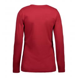 Interlock Damen T-Shirt | Langarm| 0509 von ID / Farbe: rot / 100% BAUMWOLLE - | MEIN-KASACK.de | kasack | kasacks | kas