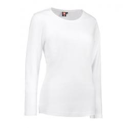 Interlock Damen T-Shirt | Langarm| 0509 von ID / Farbe: weiß / 100% BAUMWOLLE - | MEIN-KASACK.de | kasack | kasacks | ka
