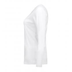 Interlock Damen T-Shirt | Langarm| 0509 von ID / Farbe: weiß / 100% BAUMWOLLE - | MEIN-KASACK.de | kasack | kasacks | ka