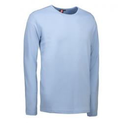 Interlock Herren T-Shirt | Langarm| 0518 von ID / Farbe: hellblau / 100% BAUMWOLLE - | MEIN-KASACK.de | kasack | kasacks