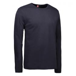 Interlock Herren T-Shirt | Langarm| 0518 von ID / Farbe: navy / 100% BAUMWOLLE - | MEIN-KASACK.de | kasack | kasacks | k