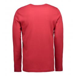 Interlock Herren T-Shirt | Langarm| 0518 von ID / Farbe: rot / 100% BAUMWOLLE - | MEIN-KASACK.de | kasack | kasacks | ka