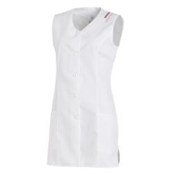 Damen -  Kasack ohne Arm 1246 von LEIBER / Farbe: weiß / 65 % Polyester 35 % Baumwolle - | MEIN-KASACK.de | kasack | kas