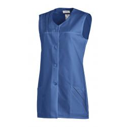 Damen -  Kasack ohne Arm 553 von LEIBER / Farbe: blau / 65 % Polyester 35 % Baumwolle - | MEIN-KASACK.de | kasack | kasa