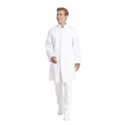 Herrenmantel / Arztkittel / Laborkittel - 9920 von LEIBER / Farbe: weiß / 65 % Polyester 35 % Baumwolle - | MEIN-KASACK.