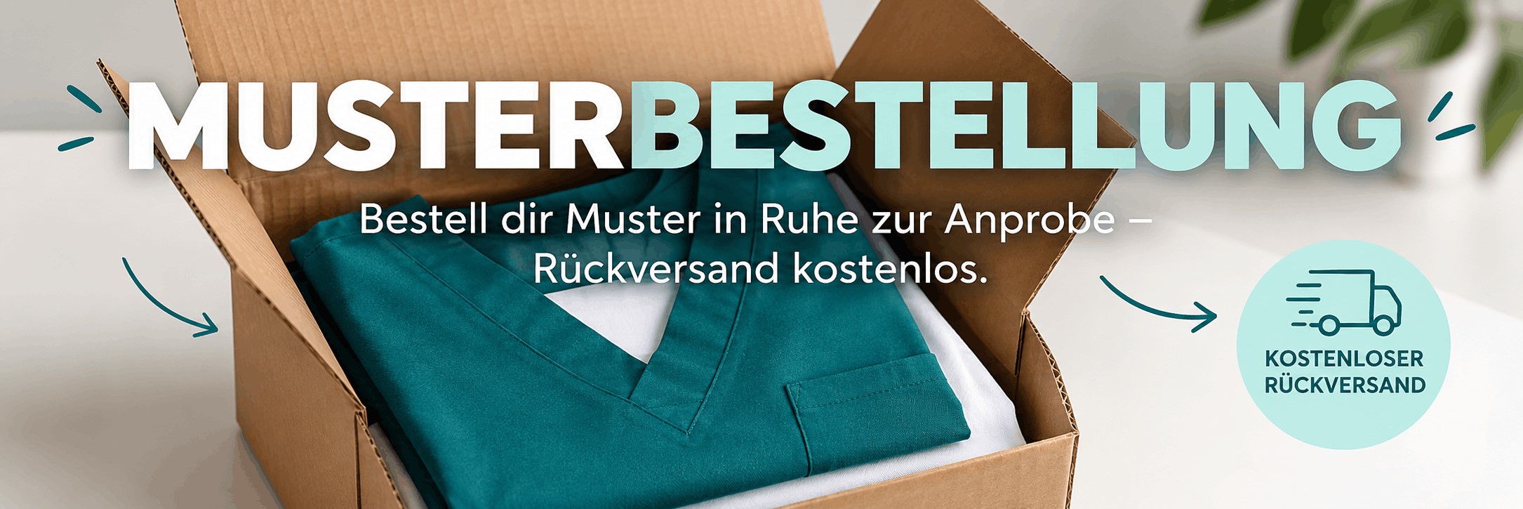 Musterbestellung für Pflegebekleidung – Kasacks, Hosen und Kittel vor der Teambestellung anprobieren