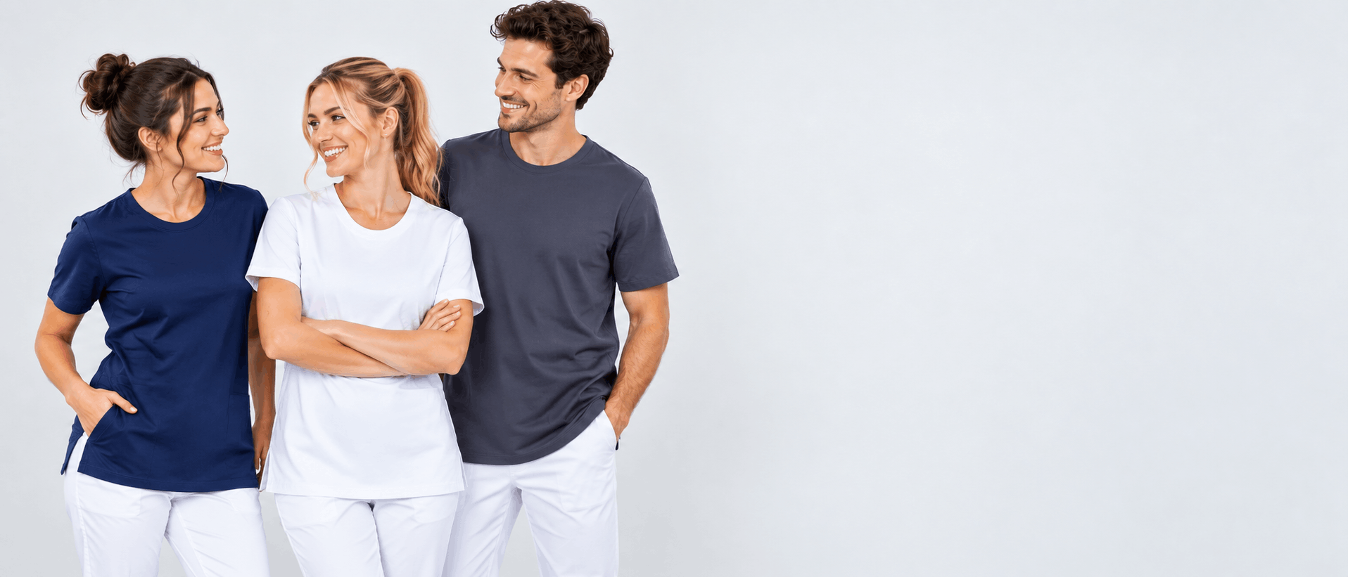 Extra lange Arbeits-T-Shirts für Pflege, Praxis und medizinische Einrichtungen