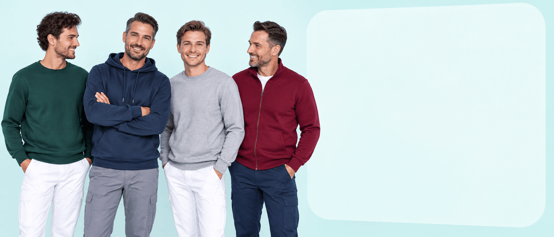 Arbeitspullover und Arbeits-Sweatshirts für Herren in Pflege, Praxis und medizinischen Einrichtungen