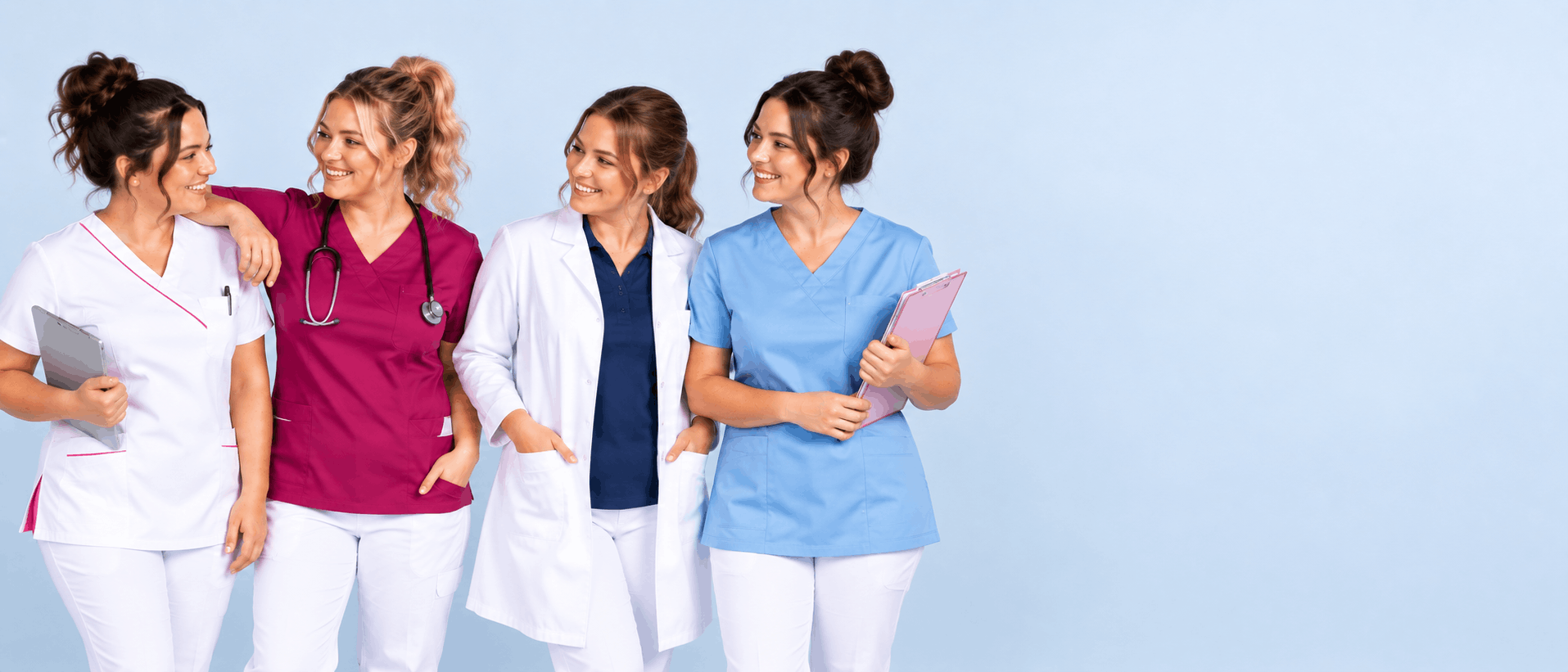 Arbeitskleidung für Krankenschwestern in Pflege, Praxis und medizinischen Einrichtungen