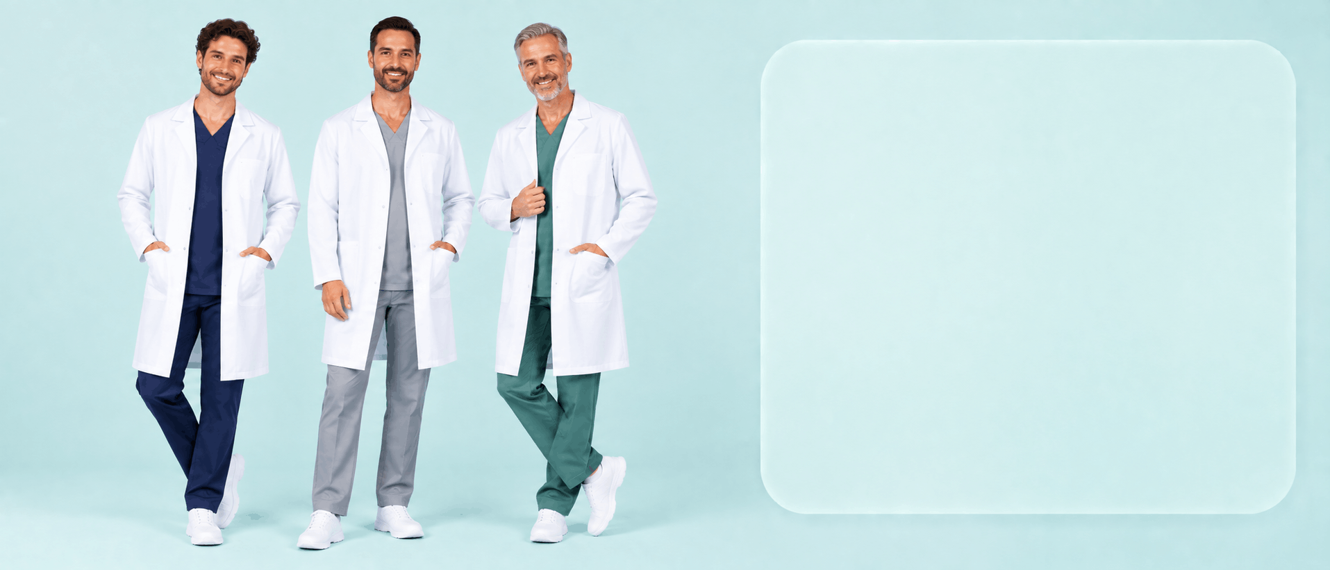 Herren Arztkittel und Herren Laborkittel für Praxis, Klinik und Labor