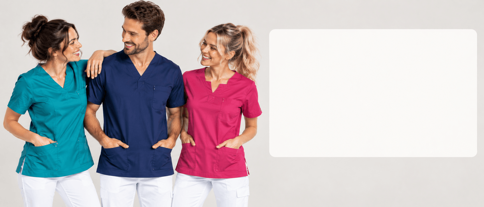 Kasacks mit Taschen für Pflege, Praxis und medizinische Einrichtungen