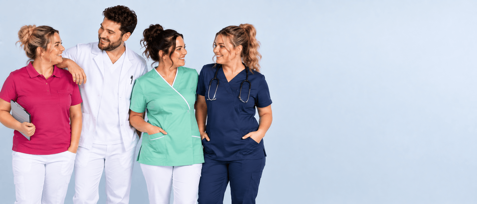 Pflegekleidung für Pflegeeinrichtungen, Praxen und medizinische Teams