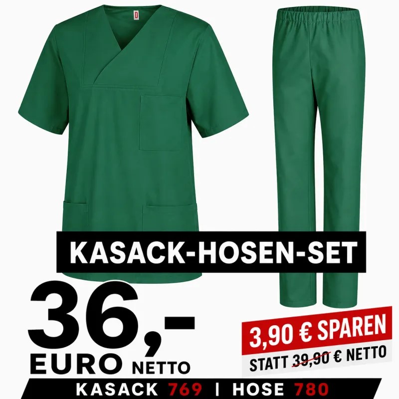 Kasack-Hosen-Set 769 und 780 komplett in Gärtnergrün
