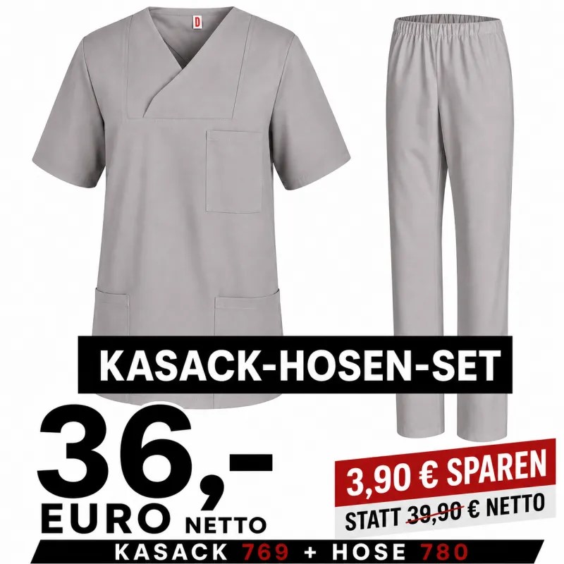 Kasack-Hosen-Set 769 und 780 komplett in Hellgrau