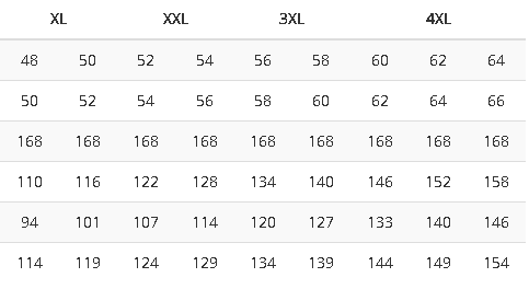 TABELLE MEIN KASACK - LEIBER 1