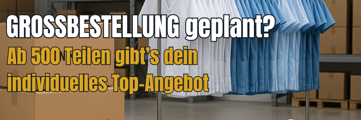 Professionelle Bestickung von Berufsbekleidung bei MEIN-KASACK.de – Logo-Service ab 100 Stück